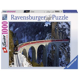 Ravensburger (19352) - "Landwasserviadukt" - 1000 Teile Puzzle