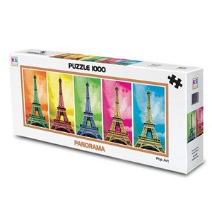 KS Games (11223) - "Pop Art, Eiffel Tower" - 1000 Teile Puzzle