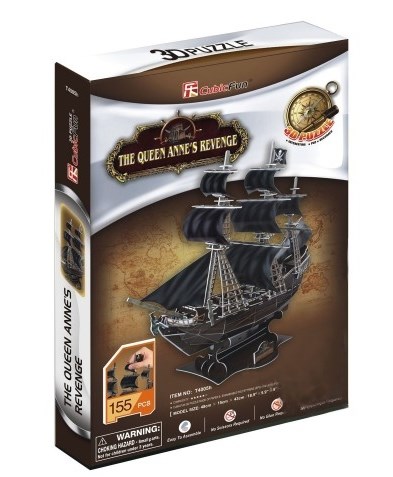 Cubic Fun (T4005H) - "Queen Anne's Revenge" - 155 Teile Puzzle