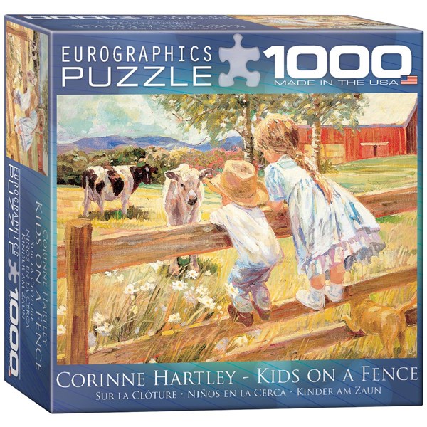 Eurographics (8000-0450) - Corinne Hartley: "Kinder auf einem Zaun" - 1000 Teile Puzzle