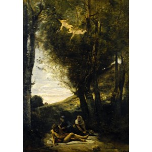 Grafika (01943) - Jean-Baptiste-Camille Corot: "Saint Sebastian Succored by the Holy Women, 1874" - 1000 Teile Puzzle