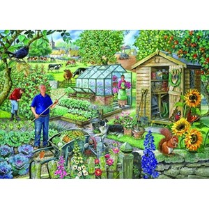 The House of Puzzles (2179) - "At The Allotment" - 500 Teile Puzzle