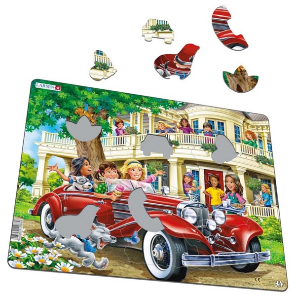Larsen (US35) - "Cabriolet Girls" - 40 Teile Puzzle