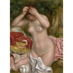 Grafika (01899) - Pierre-Auguste Renoir: "Bather Arranging Her Hair, 1893" - 300 Teile Puzzle