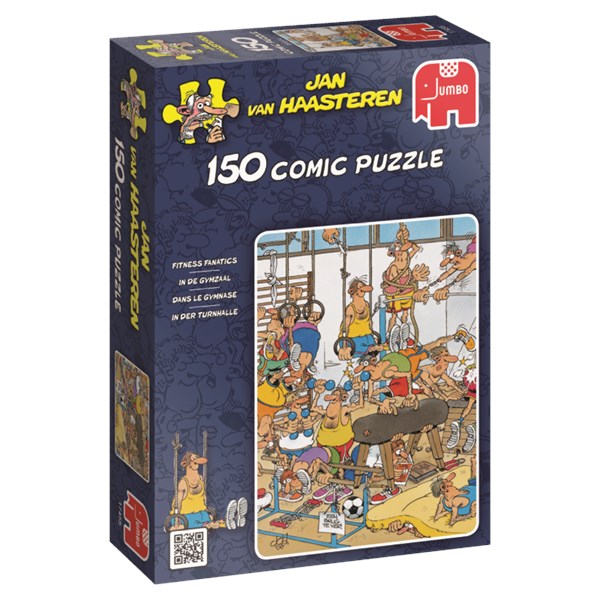 Jumbo (17455) - Jan van Haasteren: "Fitnessstudio" - 150 Teile Puzzle