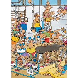 Jumbo (17455) - Jan van Haasteren: "Fitnessstudio" - 150 Teile Puzzle