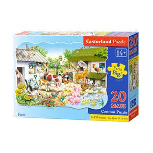 Castorland (C-02214) - "Bauernhof" - 20 Teile Puzzle