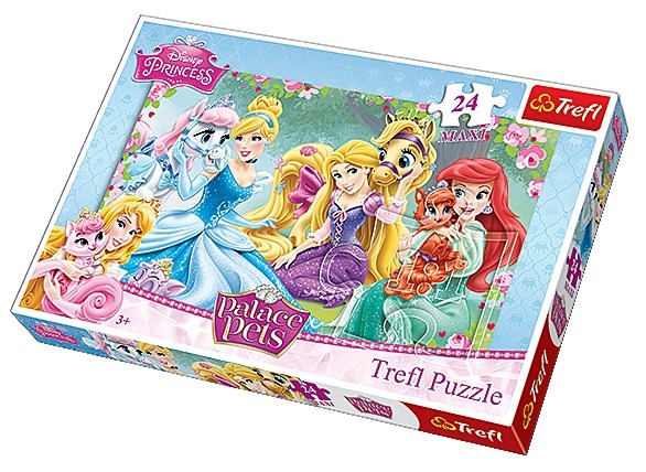 Trefl (14223) - "Erholung im Garten mit den Pferden" - 24 Teile Puzzle