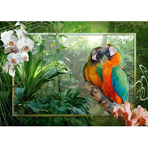 Ravensburger (19188) - "Parrots" - 1000 Teile Puzzle