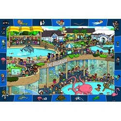 Eurographics (6100-0543) - "Aufregung im Aquarium" - 100 Teile Puzzle