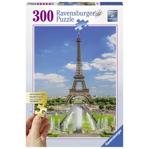 Ravensburger (13643) - "Blick auf den Eiffelturm" - 300 Teile Puzzle