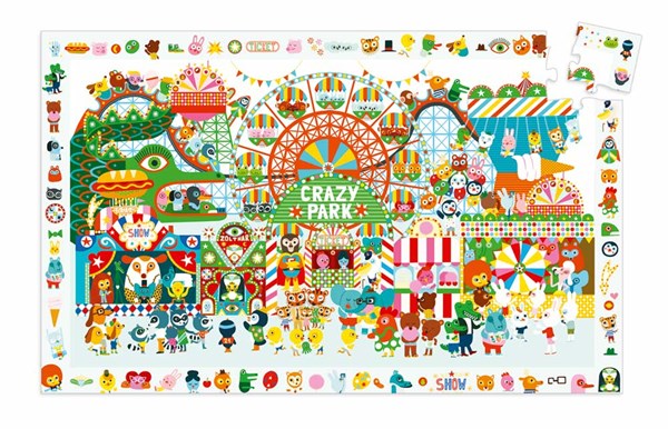 Djeco (07593) - "Crazy Park" - 35 Teile Puzzle