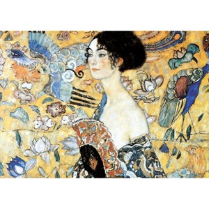 Puzzle Michele Wilson (W515-100) - Gustav Klimt: "Dame mit Fächer" - 100 Teile Puzzle