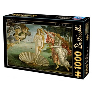 D-Toys (72672-BO01) - Sandro Botticelli: "The Birth of Venus" - 1000 Teile Puzzle