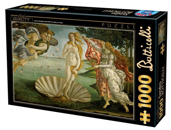 D-Toys (72672-BO01) - Sandro Botticelli: "The Birth of Venus" - 1000 Teile Puzzle