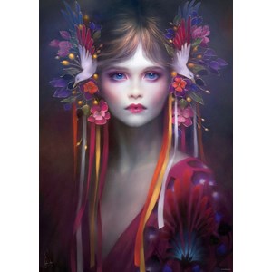 Heye (29781) - Melanie Delon: "Hübsches Mädchen" - 1000 Teile Puzzle