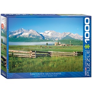 Eurographics (6000-0547) - "Sawtooth Mountains, ID" - 1000 Teile Puzzle