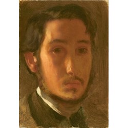 Grafika (01766) - Edgar Degas: "Self-Portrait with White Collar, 1857" - 1000 Teile Puzzle
