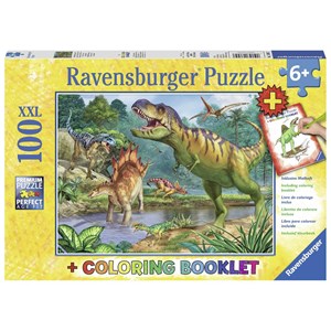 Ravensburger (13695) - "Welt der Dinosaurier" - 100 Teile Puzzle