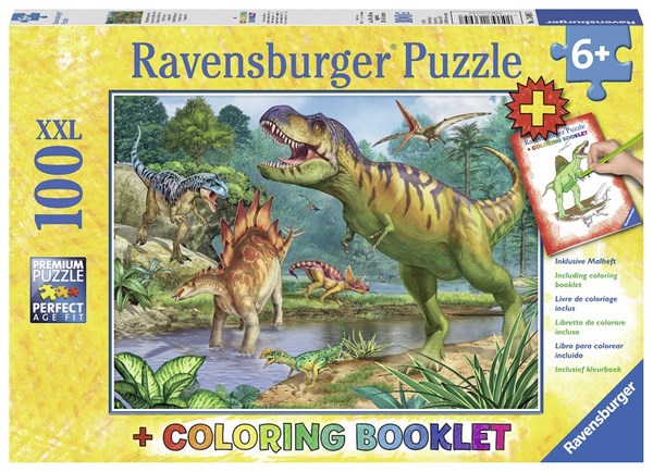 Ravensburger (13695) - "Welt der Dinosaurier" - 100 Teile Puzzle