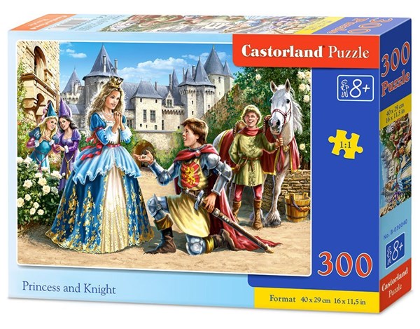 Castorland (B-030040) - "Princess and Knight" - 300 Teile Puzzle
