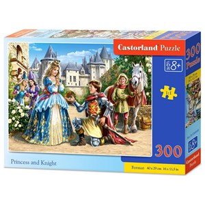 Castorland (B-030040) - "Princess and Knight" - 300 Teile Puzzle