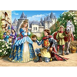 Castorland (B-030040) - "Princess and Knight" - 300 Teile Puzzle