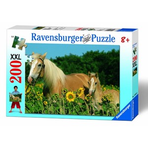 Ravensburger (12628) - "Pferdeglück" - 200 Teile Puzzle