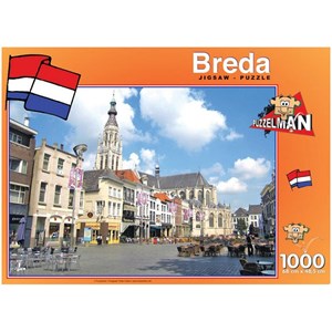 PuzzelMan (426) - "Breda, die Niederlande, Kirche Notre Dame" - 1000 Teile Puzzle