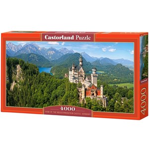 Castorland (C-400218) - "Blick auf Schloss Neuschwanstein" - 4000 Teile Puzzle