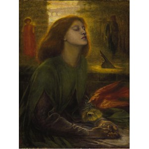 Grafika (00225) - Dante Gabriel Rossetti: "Beata Beatrix, 1872" - 2000 Teile Puzzle