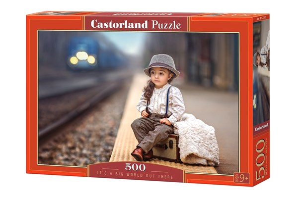 Castorland (B-52295) - "Kleines Mädchen auf großer Reise" - 500 Teile Puzzle
