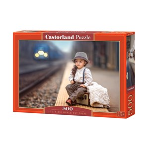 Castorland (B-52295) - "Kleines Mädchen auf großer Reise" - 500 Teile Puzzle