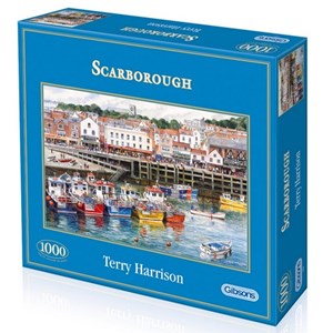 Gibsons (G6090) - Terry Harrison: "Scarborough Fishing Harbour" - 1000 Teile Puzzle