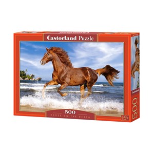Castorland (B-52578) - "Pferd am Strand" - 500 Teile Puzzle