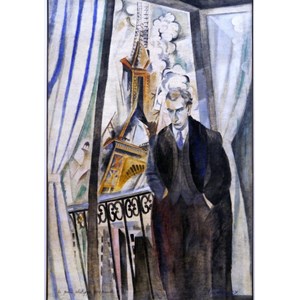 Grafika (00316) - Robert Delaunay: "Le Poète Philippe Soupault, 1922" - 1000 Teile Puzzle