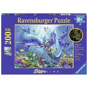 Ravensburger (13678) - "Leuchtendes Unterwasserparadies" - 200 Teile Puzzle