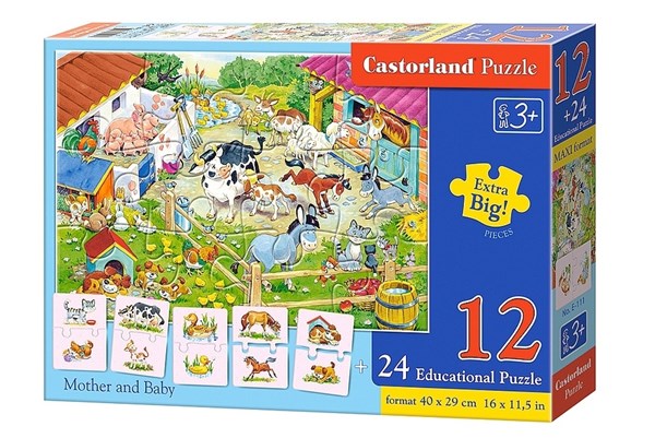 Castorland (E-111) - "Mutter mit Baby" - 12 Teile Puzzle