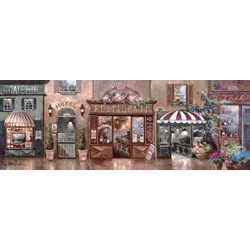 Art Puzzle (4420) - James Lee: "Romantische Ladenstraße" - 1000 Teile Puzzle