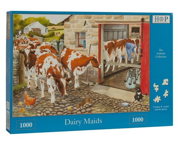 The House of Puzzles (2858) - "Dairy Maids" - 1000 Teile Puzzle