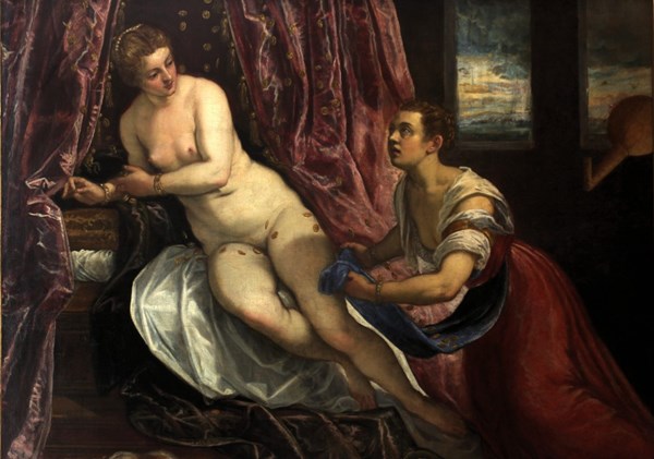 Grafika (00287) - Tintoretto: "Danae, 1570" - 1000 Teile Puzzle