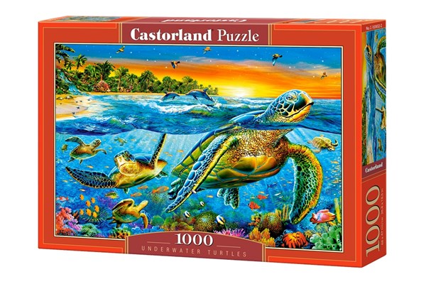 Castorland (C-103652) - "Schildkröten unter Wasser" - 1000 Teile Puzzle