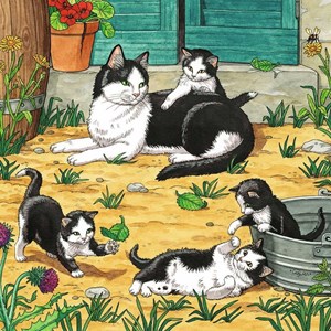 Ravensburger (08002) - "Süße Katzen und Hunde" - 49 Teile Puzzle
