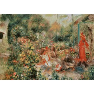 Grafika (00264) - Pierre-Auguste Renoir: "Jeunes Filles dans un Jardin, 1893-1895" - 1000 Teile Puzzle