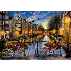 Educa (17127) - "Amsterdam bei Dämmerung" - 2000 Teile Puzzle