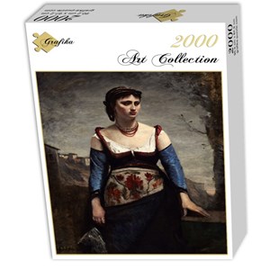 Grafika (01979) - Jean-Baptiste-Camille Corot: "Agostina, 1866" - 2000 Teile Puzzle