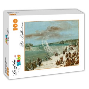 Grafika Kids (01504) - George Catlin: "Portage Around the Falls of Niagara at Table Rock, 1847-1848" - 100 Teile Puzzle
