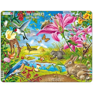 Larsen (NB4-GB) - "The Flowers and the Bees" - 55 Teile Puzzle