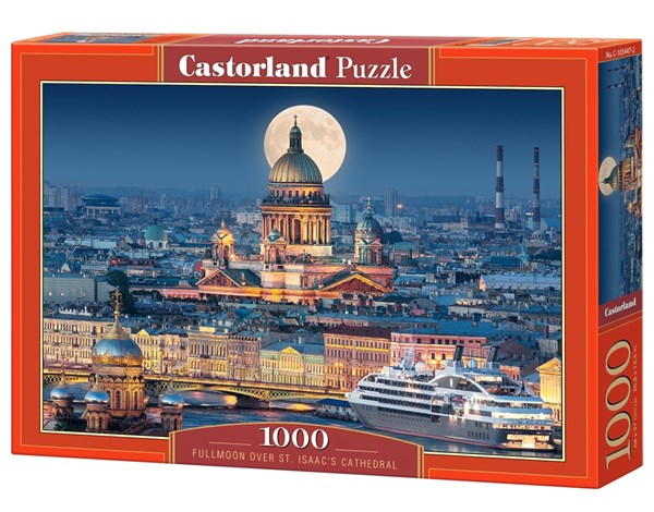 Castorland (C-103447) - "Vollmond über der Isaakskathedrale" - 1000 Teile Puzzle