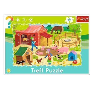 Trefl (31216) - "Bauernhof" - 15 Teile Puzzle